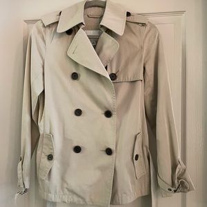 Banana Republic short double-breasted belted trench coat